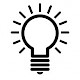 Light bulb to indicate the start of the grand process. Download guidelines.